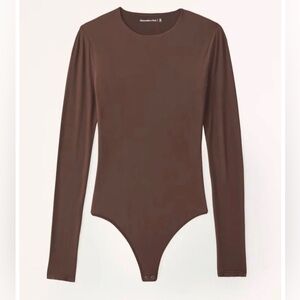 Abercrombie & Fitch Soft Matte Seamless Long-Sleeve Crew Bodysuit